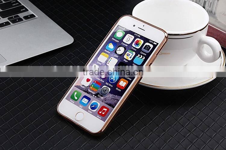 Luxury Glitter Soft TPU Electroplating Case Cover For Apple iPhone 6S / iPhone 6S Plus Rose Gold