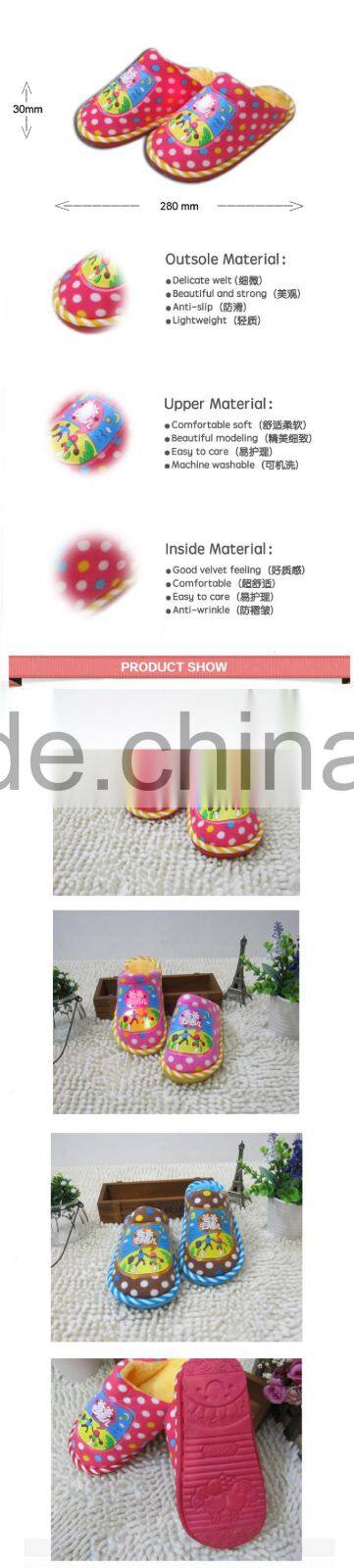 winter kids slipper with led light