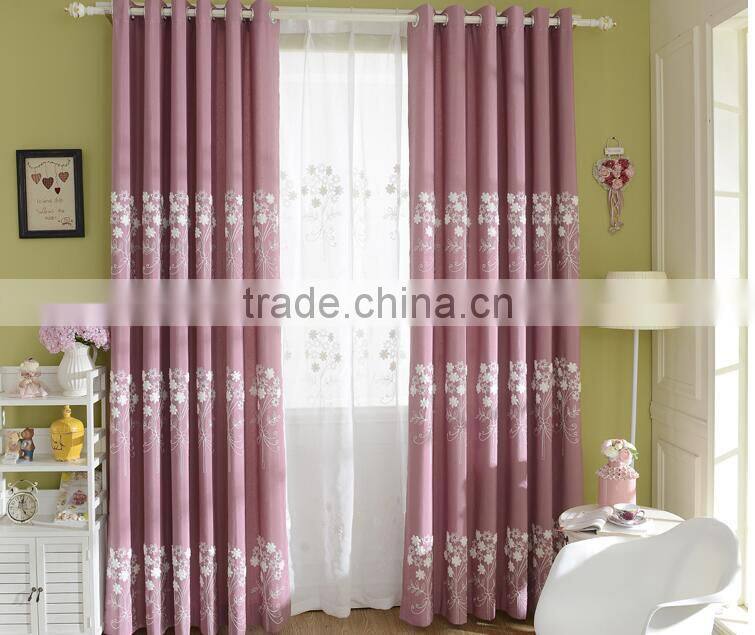 2015 Latest design fabric curtains for living room window curtain