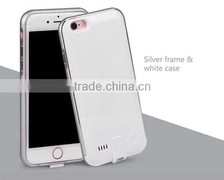 Rose gold color,no chin,high-grade,high quality battery case for iphone 6/6s