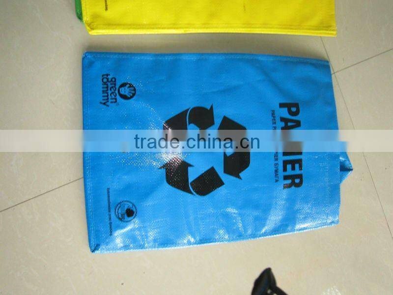 Plastic Glass Paper Recycle Bags Set of 3