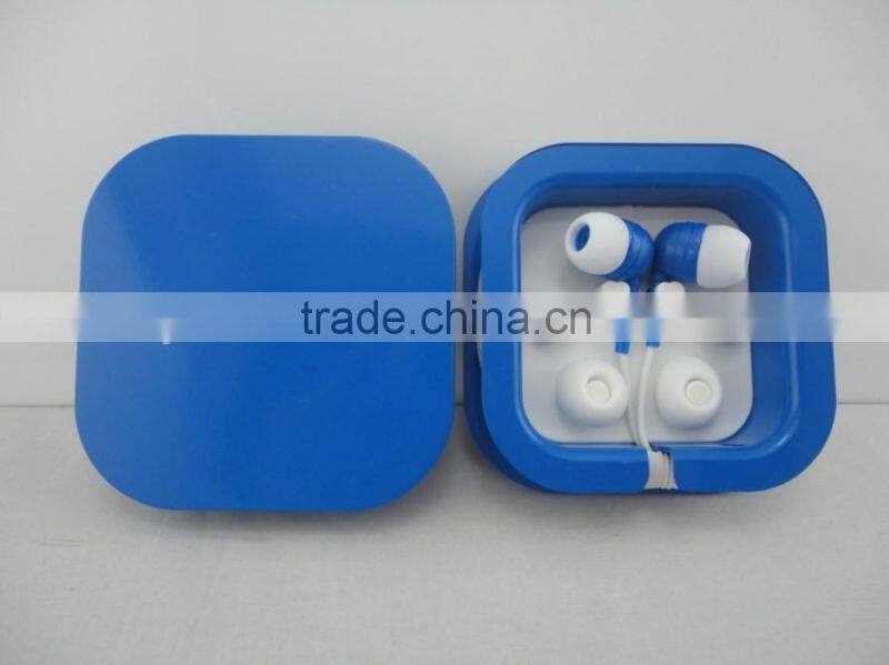 custom printed earphone in case for gift