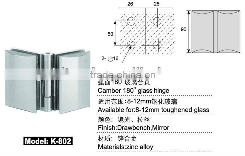 stainless steel glass bracket