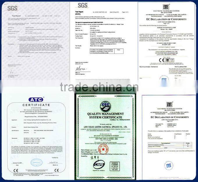 Infrared heating lamp with gold reflector 355MM,220V 1000W,SK15