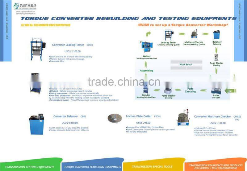 Automatic transmission TORQUE CONVERTER friction plate cutting clamp