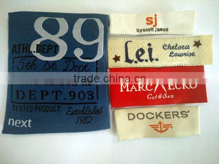 high quality woven label , clothing private lable , woven label personalized label