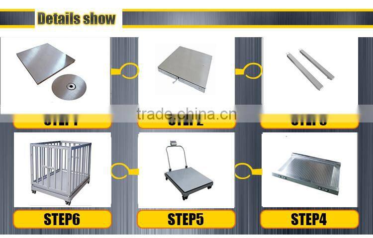 china 5000kg stainless steel cattle weigh scales