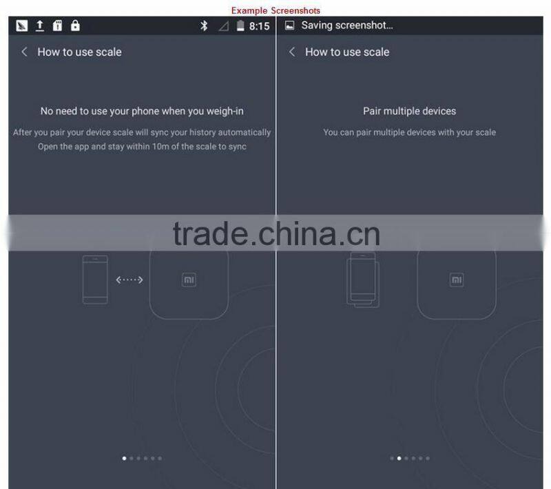 Original Xiaomi Mi Smart Weighing Scale Mi Scale with Smart Body Analyzer Support Android 4.4 iOS 7 with Bluetooth 4.0