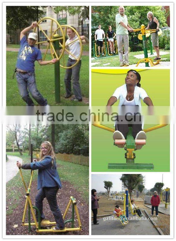 CE Approved Outdoor Exercise Equipment For Park And Community Galvanized Steel Outdoor Fitness Equipment