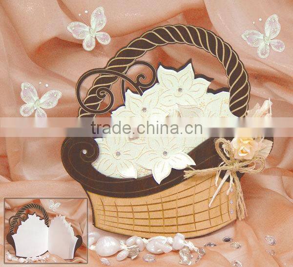 individuality wood wedding invitation rose card