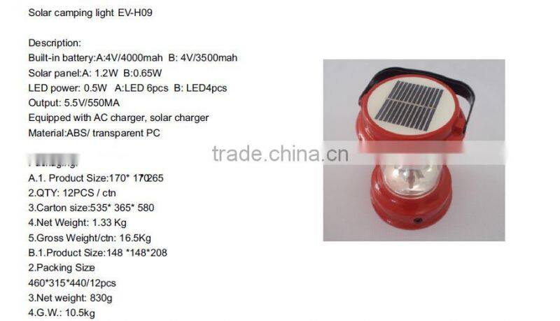 EverExceed Small Solar Lamps Series Solar Lantern for solar lighting