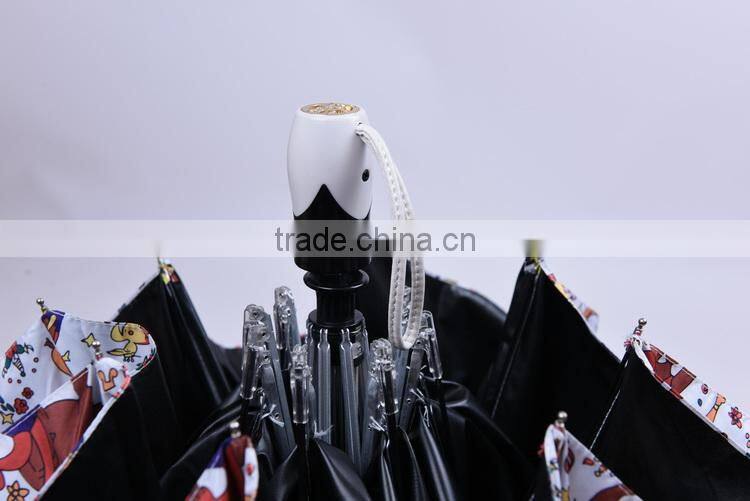 Auto open big brand fold lady umbrella