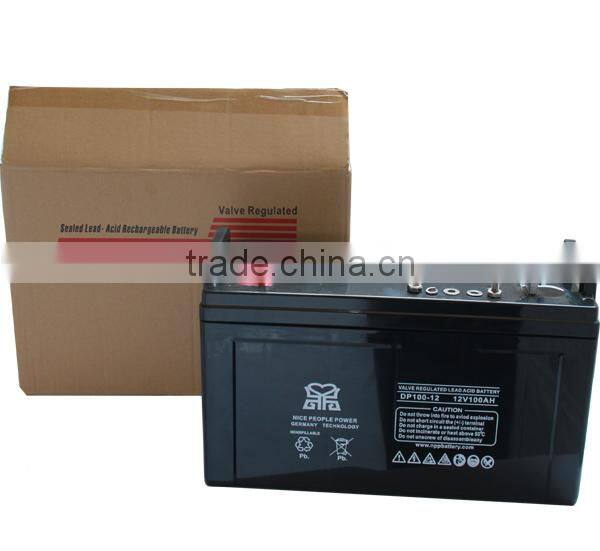 Deep Cycle 12v 100ah lead acid battery 2 Years Warranty