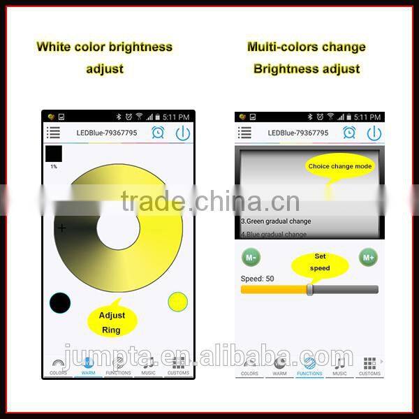 Factory sale smartphone control dimmable multicolor E27 bluetooth smart led bulb
