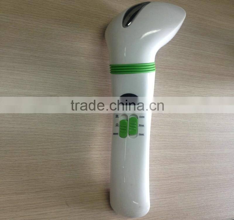 rechargeable handheld massager vibration cold hot color light massager