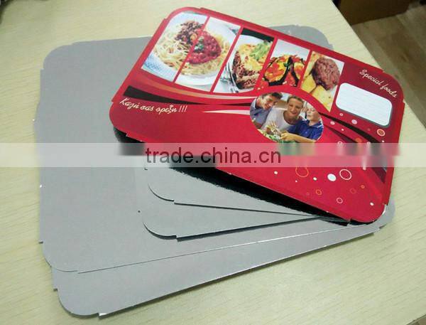 foil container paper lid with high quality