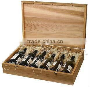 Free Design OEM luxury Wooden Wine Glass Box