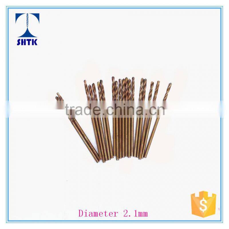 M35 cobalt, factory direct supply ,drill bit, twist drill bit Dia 2.1mm
