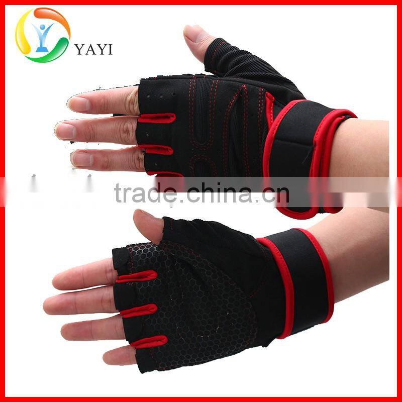 Crossfit Neoprene Adjustable Wrist Support Weight Lifting Gloves
