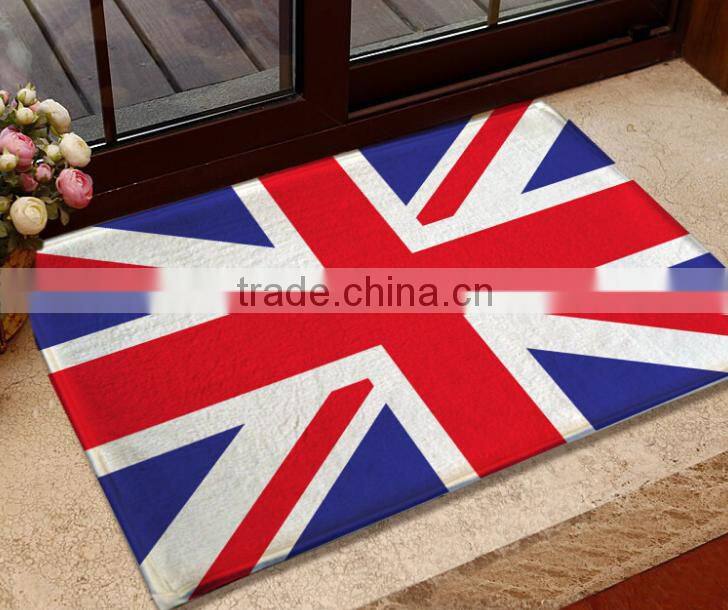 Indoor PVC foam printed decorative floor mat door mats and rugs