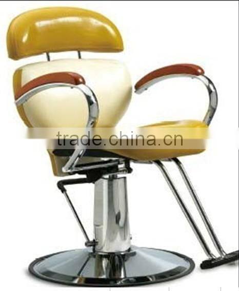 2015 Colorful hair salon chairs with footrest;Popular recline barber chairs in India