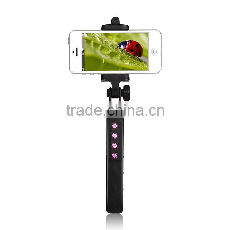 Mini Handheld Bluetooth Monopod selfie stick; With zoom in/out function; Bluetooth Chipset: Airoha 3.0; Max Load capacity: 1.0 k