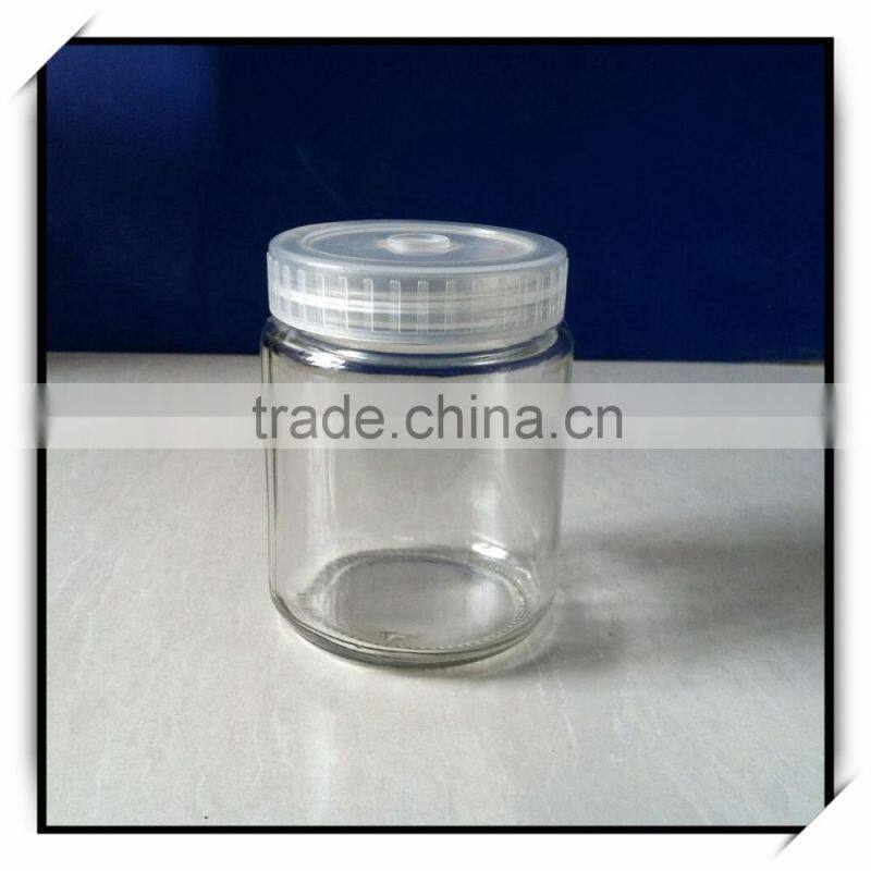 wholesale cheap tissue culture glass jar with plastic lid 240ml 350ml 600ml