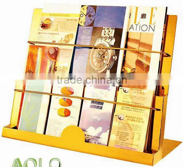 Folding bookshelf/ brocher rack/ magzaine rack for sale