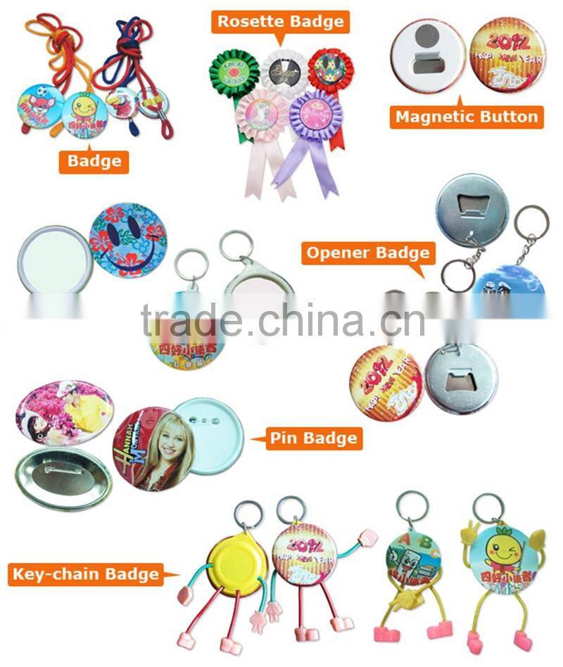 pneumatic automatic button badge making machine with cheap price on hot sales in alibaba