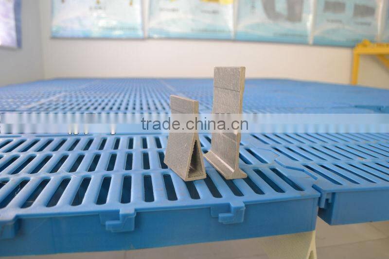 Duck/chicken/pig/poultry farming equipment;fiberglass pultruded beam, fiberglass support beamfor pig/sheep/goat slat floor