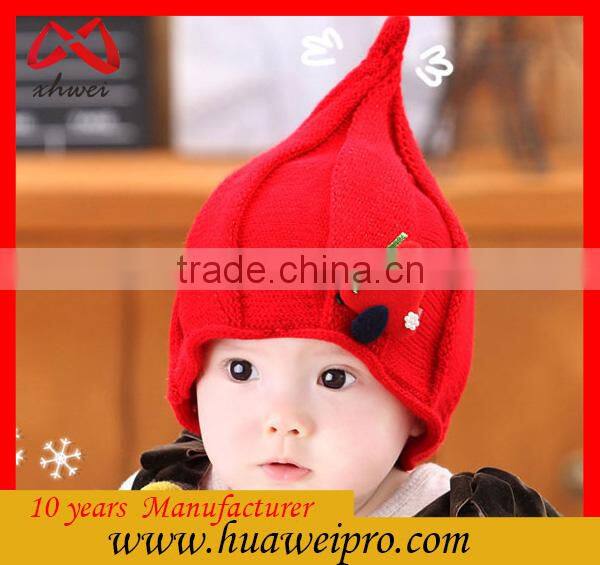 Guangdong manufature knitting wool for babies oem kids knit cap and children's hats