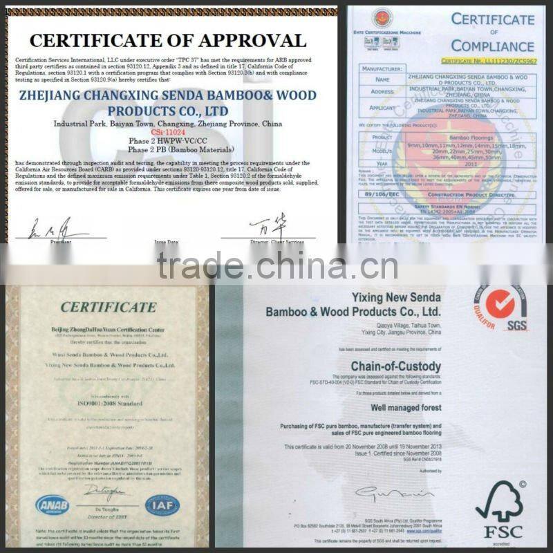 Strand Woven Print Engineered Bamboo Flooring--Jatoba