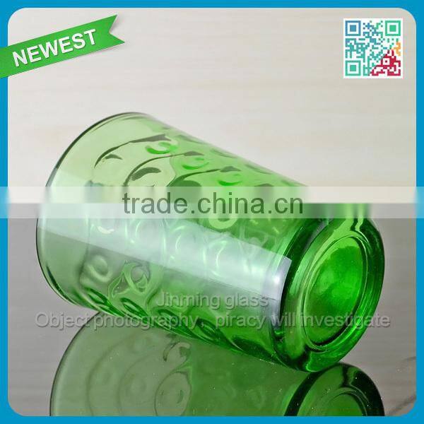 Home ues drinking water glass glassware colorful water glass wholesale