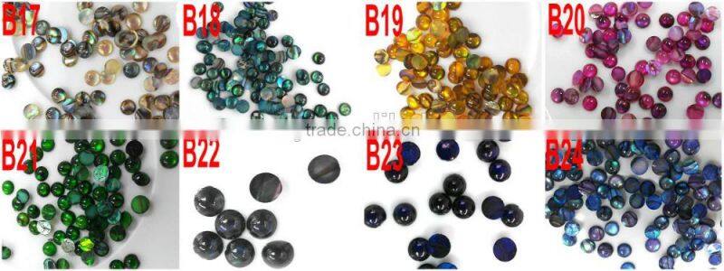 2015 new 3D nail accessories natual abalone shell jewelry stone for nail art decoration ZX:CNS01
