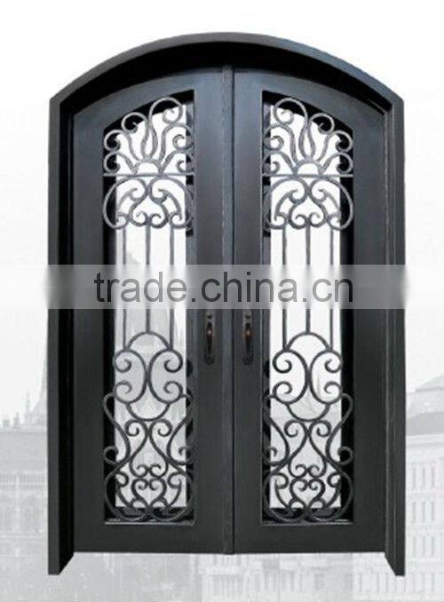 modern wrought iron security screen door
