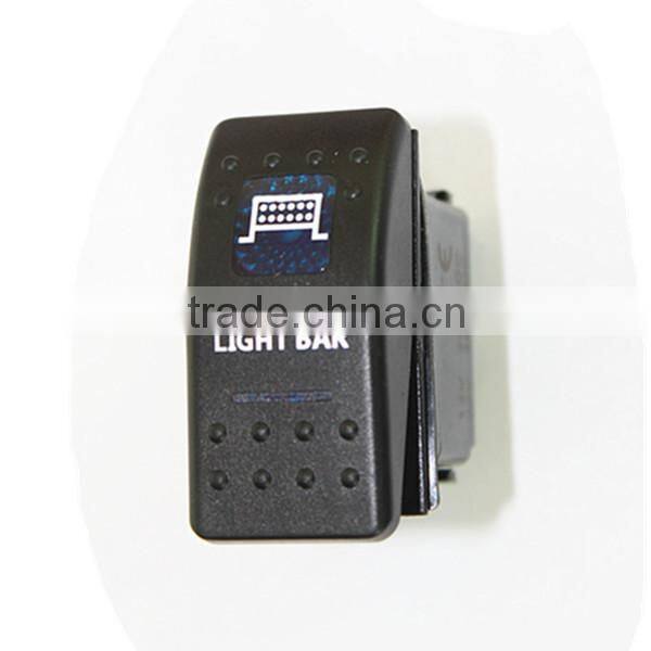 Rocker switch WK 12 Volt LED light bar waterproof ip68 on off blue