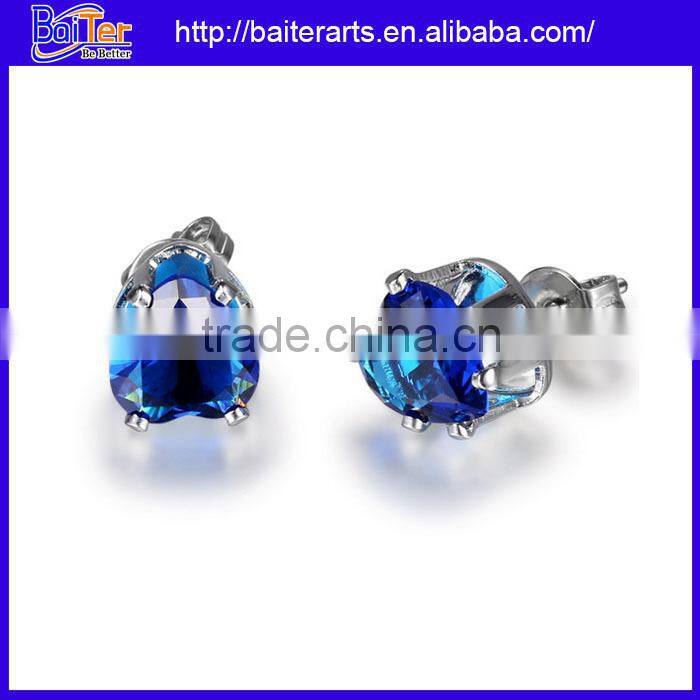 FIVE Colors--New AAA cluster zircon screw back stud pearl earrings for girls