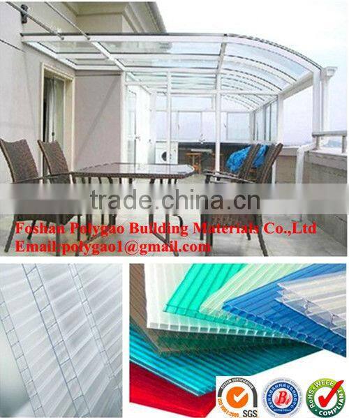 Greenhouse Polycarbonate Hollow Sheet for sale