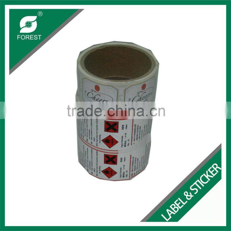 FREE SAMPLE CUSTOM MADE PERFUME BOTTLE LABERS COLOR PRINT STICKER FOR SALE