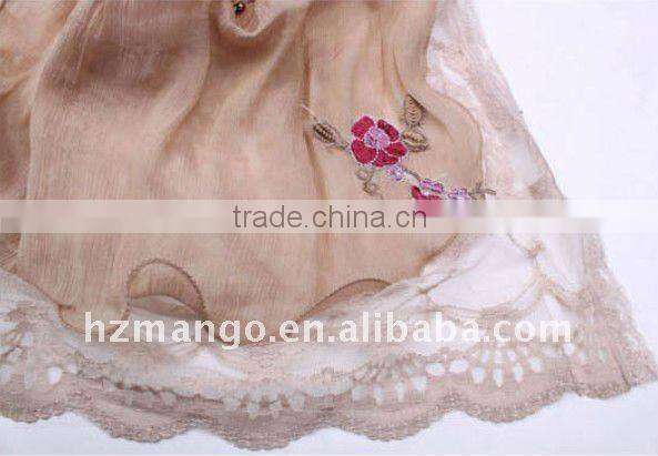 2016 latest two layer fashion chiffon scarf