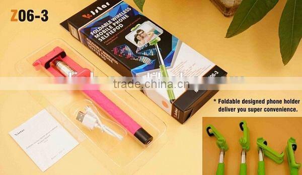 All in One Wiressless Bluetooth Selfie Stick Z06-3