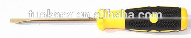 aluminum bronze non sparking slotted screwdrivers safety tools
