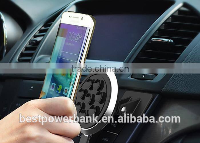 portable in car sucker phone holder oem logo wireless charger