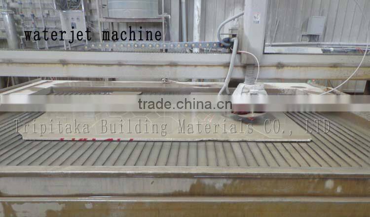 High gloss polished natural beige marble tile