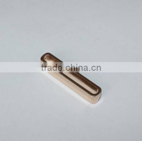 Zine alloy garment buckle bar,neck trim, nickle free Cadmium free quality