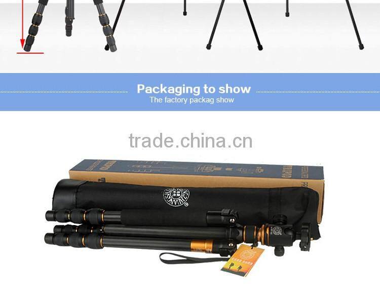 Q476 quality assurance DSLR camera tripod , carbon fiber tripod stand with twist lock and ball head