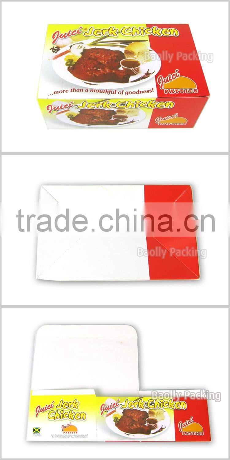 Professional fried chicken box takeaway food packaging