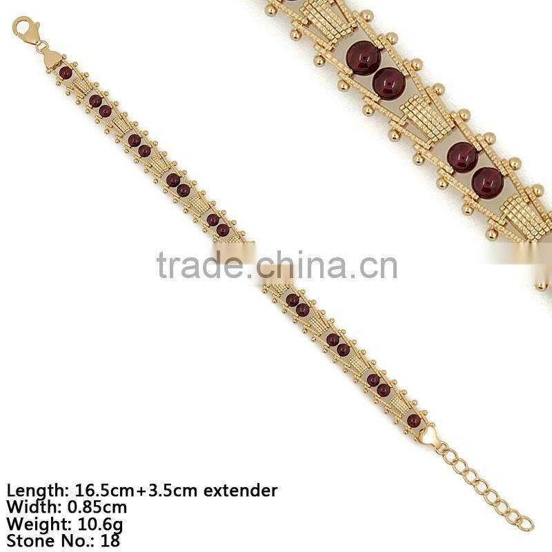 BXA5-007 925 Sterling Silver Jewelry with Beads, Silver Garnet Jewelry, Silver Garnet Beads Bracelet