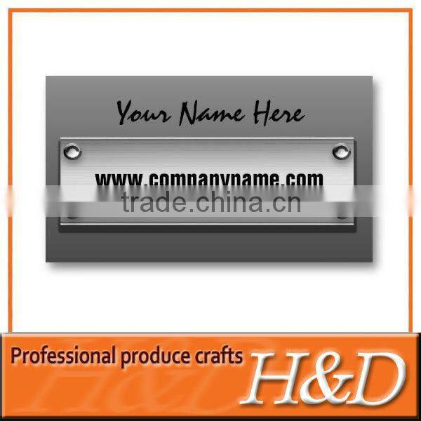 rigid durable motor nameplate for motors