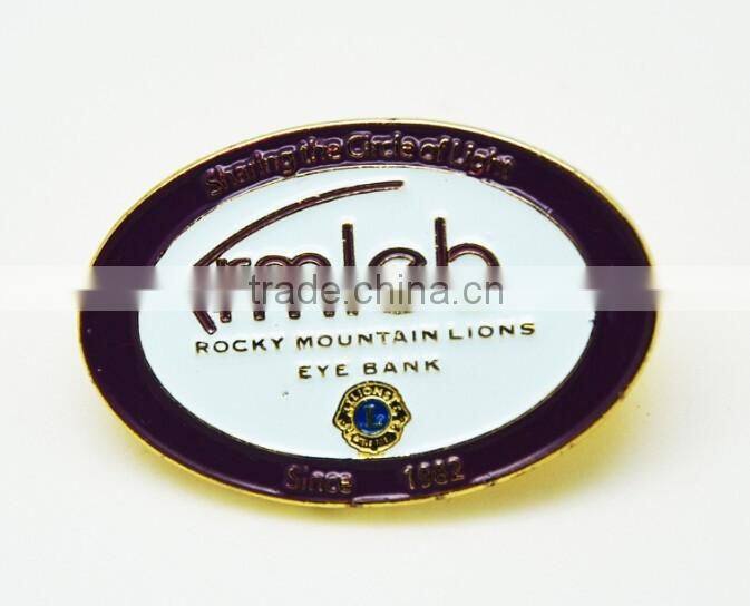 Promotional gifts Metal enamel badge and custom made badge pin
